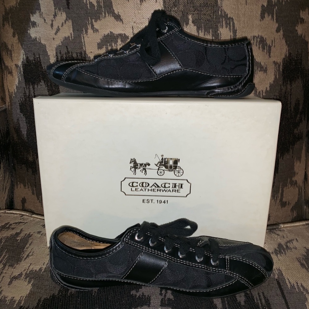 Coach Black Tennis Shoes